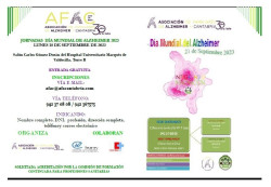AFAC organiza hoy unas jornadas en Valdecilla con motivo del D&iacute;a Mundial del Alzheimer