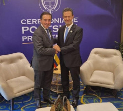 Albares mantiene reuniones bilaterales con hom&oacute;logos latinoamericanos para impulsar la Cumbre de Madrid
