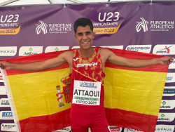Ana Peleteiro y Mohamed Attaoui, oro y plata europeas para Espa&ntilde;a