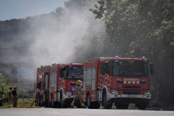 Bombers levantar&aacute; este lunes por la ma&ntilde;ana el autob&uacute;s accidentado en Fogars (Barcelona)