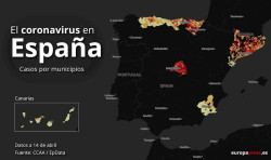  Casos de coronavirus por municipios, en gr&aacute;ficos