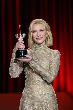 Cate Blanchett recoge el Premio Donostia: "El mundo es un lugar enormemente incierto"