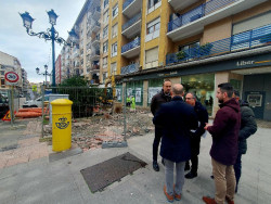 Comienzan las obras de remodelación de la calle Julián Ceballos de Torrelavega