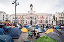 Comunidad acusa a Interior de permitir la acampada de Sol y "lavarse las manos" al pedir que desaloje Polic&iacute;a Municipal