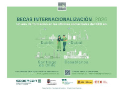 Convocadas las becas de comercio exterior de SODERCAN, con destinos en Dub&aacute;i, Dubl&iacute;n, Casablanca y Santiago de Chile