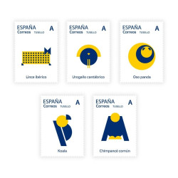 Correos lanza una colecci&oacute;n de sellos que visibiliza el problema de los animales en peligro de extinci&oacute;n