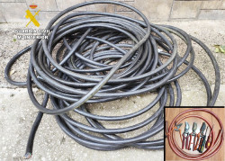 Dos detenidos por robar 70 kilos de cable de cobre de telefon&iacute;a en Val de San Vicente