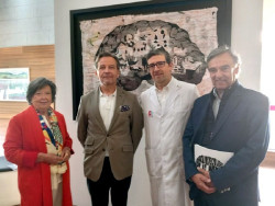 El artista parisino Pierre d`Argyll dona la obra `Thinking Santander` a la Fundación Marqués de Valdecilla