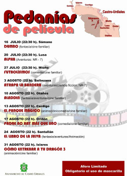  El Ayuntamiento acerca el cine a las pedan&iacute;as