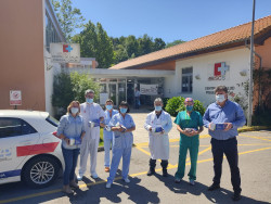 El Ayuntamiento de Santa Mar&iacute;a de Cay&oacute;n entrega 160 mascarillas KN95 al Centro de Salud