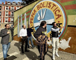 El Ayuntamiento de Torrelavega restaurará el mural de la Peña Bolística en su 90 aniversario