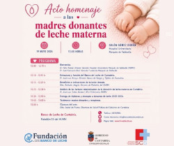 El Banco de Sangre homenajea hoy a las 36 donantes de leche materna del 2025