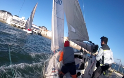 El crucero disfruto de una excelente jornada. En la que el viento del ENE fue el protagonista