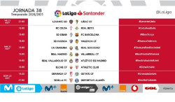 El desenlace de LaLiga Santander se adelanta al s&aacute;bado 22 de mayo