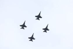 El Ej&eacute;rcito del Aire y del Espacio realiza el primer ensayo del desfile a&eacute;reo del 12 de octubre