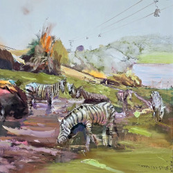  El gallego Andrés Gabarres gana el IV Concurso Nacional de Pintura al Aire Libre de Cabárceno