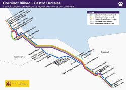  El Gobierno da luz verde al corredor Bilbao-Castro Urdiales para el transporte de viajeros por carretera