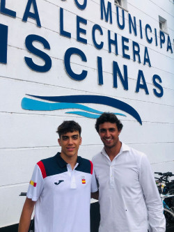 El nadador torrelaveguense Teo del Riego participa desde hoy en el Festival Ol&iacute;mpico de la Juventud Europea