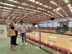 El pabellón Vicente Trueba reabrirá en agosto tras mejorar su accesibilidad y seguridad