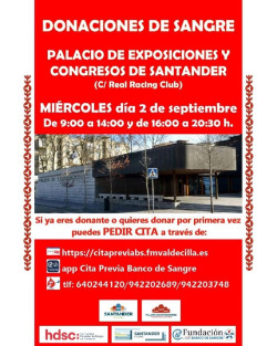 El Palacio de Exposiciones abre hoy un punto para donar sangre