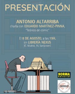 El Premio Nacional de C&oacute;mic, Antonio Altarriba, participar&aacute; en un encuentro en la Librer&iacute;a Nexus-4