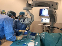 El primer trasplante de endotelio corneal realizado en Cantabria concluye con &eacute;xito