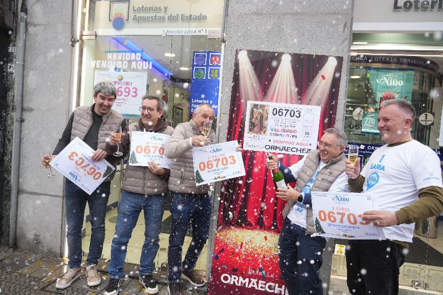 El sorteo de El Ni&ntilde;o deja al menos 4,8 millones del euros en Euskadi con un repartido primer premio