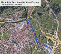 El túnel de Torrelavega de la A-8 se cortará por las noches hasta el 6 de junio