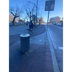 El velódromo carril-bici de Santander.    Por Carlos Magdalena