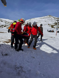Evacuada en helic&oacute;ptero una esquiadora con fractura de cadera en Alto Campoo