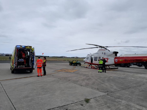  Evacuado de Pesaguero un ciclista de monta&ntilde;a con traumatismo craneoencef&aacute;lico y lo env&iacute;an al aeropuerto "Seve"