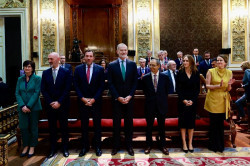 Felipe VI preside el homenaje a su profesor universitario, el jurista Gaspar Ari&ntilde;o