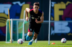 Gavi se ejercita con el grupo por primera vez desde su lesi&oacute;n