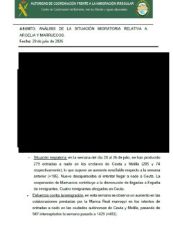 Guardia Civil registr&oacute; un "incremento rese&ntilde;able" en las llegadas a nado la semana previa a la entrada masiva a Ceuta y el gobierno no tom&oacute; medidas