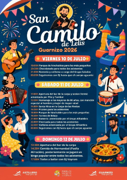 Guarnizo comienza hoy las fiestas de San Camilo de Lelis con m&uacute;sica, actividades infantiles y gastronom&iacute;a