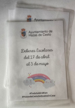  Hazas de Cesto imprime y lleva los deberes escolares a los ni&ntilde;os del municipio