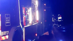 Herida leve tras salirse de la v&iacute;a en la carretera nacional de Pesu&eacute;s