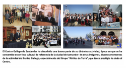 José Antonio Otero, presidente del Centro Gallego en su Centenario