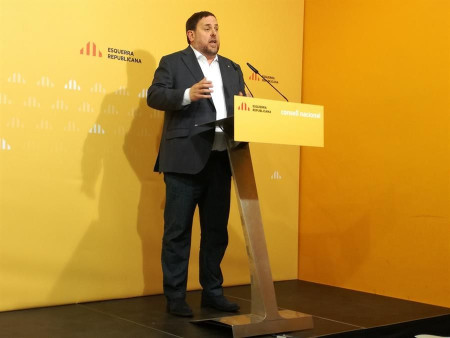 Junqueras, ERC, pide el diálogo con el Estado y dice no a la confrontación