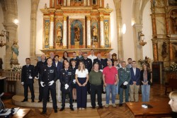 La alcaldesa de Noja , Mireia Maza, presidió la celebración de la fiesta de la policía local