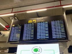 La dana Adam provoca una veintena de retrasos en el aeropuerto de Palma