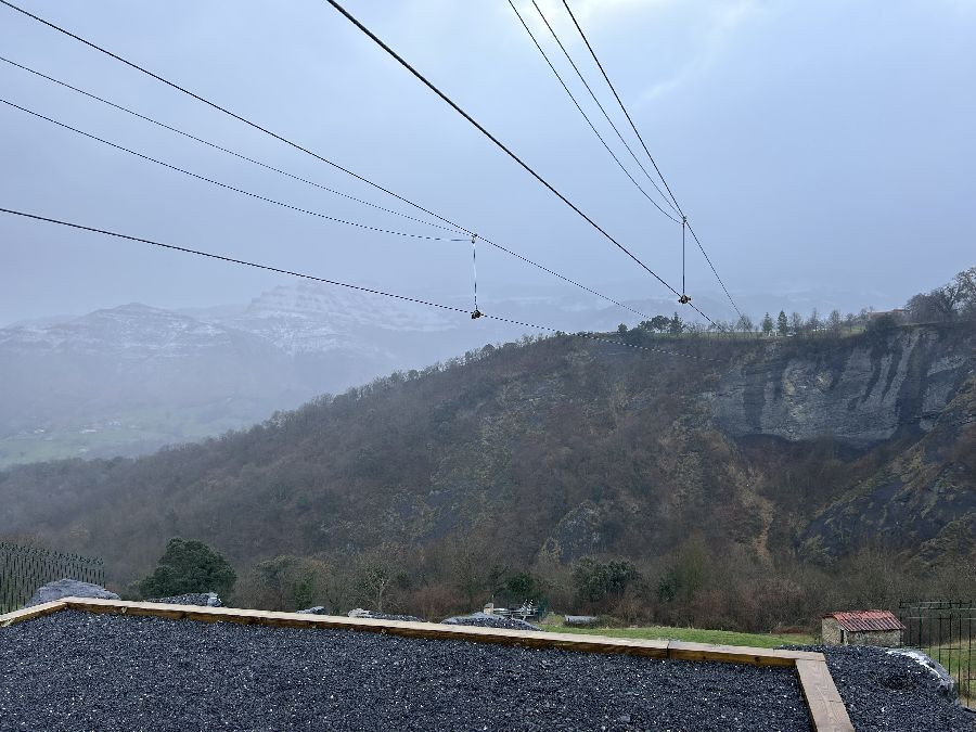 La doble tirolina de Soba, de 421 metros, estar&aacute; en funcionamiento en marzo