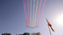 La fiesta nacional del 12 de octubre con la ausencia y ataque de los socios de Sánchez.    Carlos Magdalena