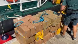 La Guardia Civil interviene m&aacute;s de 800 kilos de coca&iacute;na en Punta Umbr&iacute;a (Huelva)