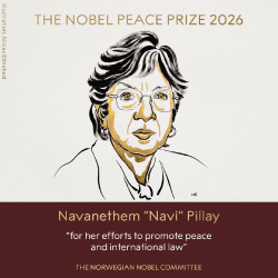 La jurista sudafricana Navi Pillay, Premio Nobel de la Paz 2026