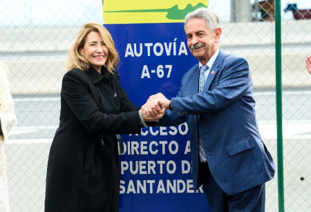 La ministra Sanchez en Cantabria -anuncia- que las obras del tercer carril de la A-67 entre Polanco y Santander se licitarán a principios de 2023