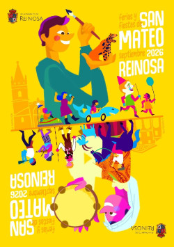 La panderetera y el carrocero protagonizan el cartel de las fiestas de San Mateo de Reinosa