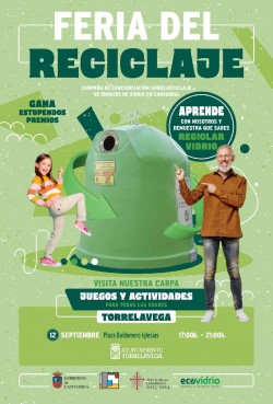 La plaza Baldomero Iglesias de Torrelavega acoge este jueves la Feria ECOVIDRIO del reciclaje