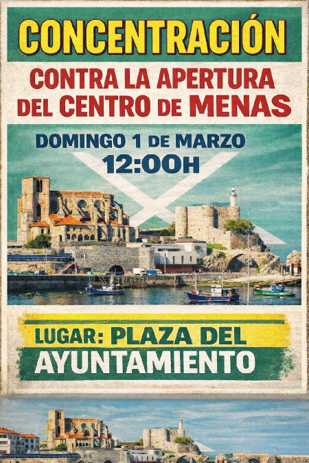 La recogida de firmas contra la acogida  de migrantes en Castro supera las 3000