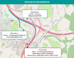 Las obras de la A-67 en Torrelavega obligarán a cortar mañana un carril de la A-8 en sentido Bilbao